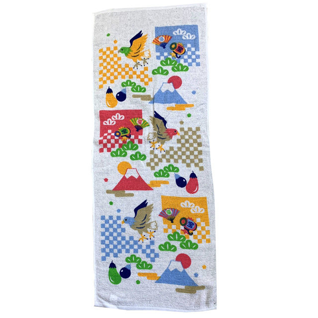 干支タオル一富士二鷹三茄子