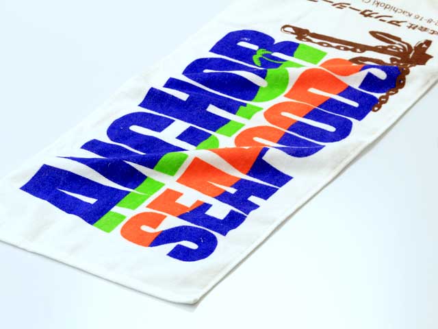 シャーリング生地スクリーンプリント